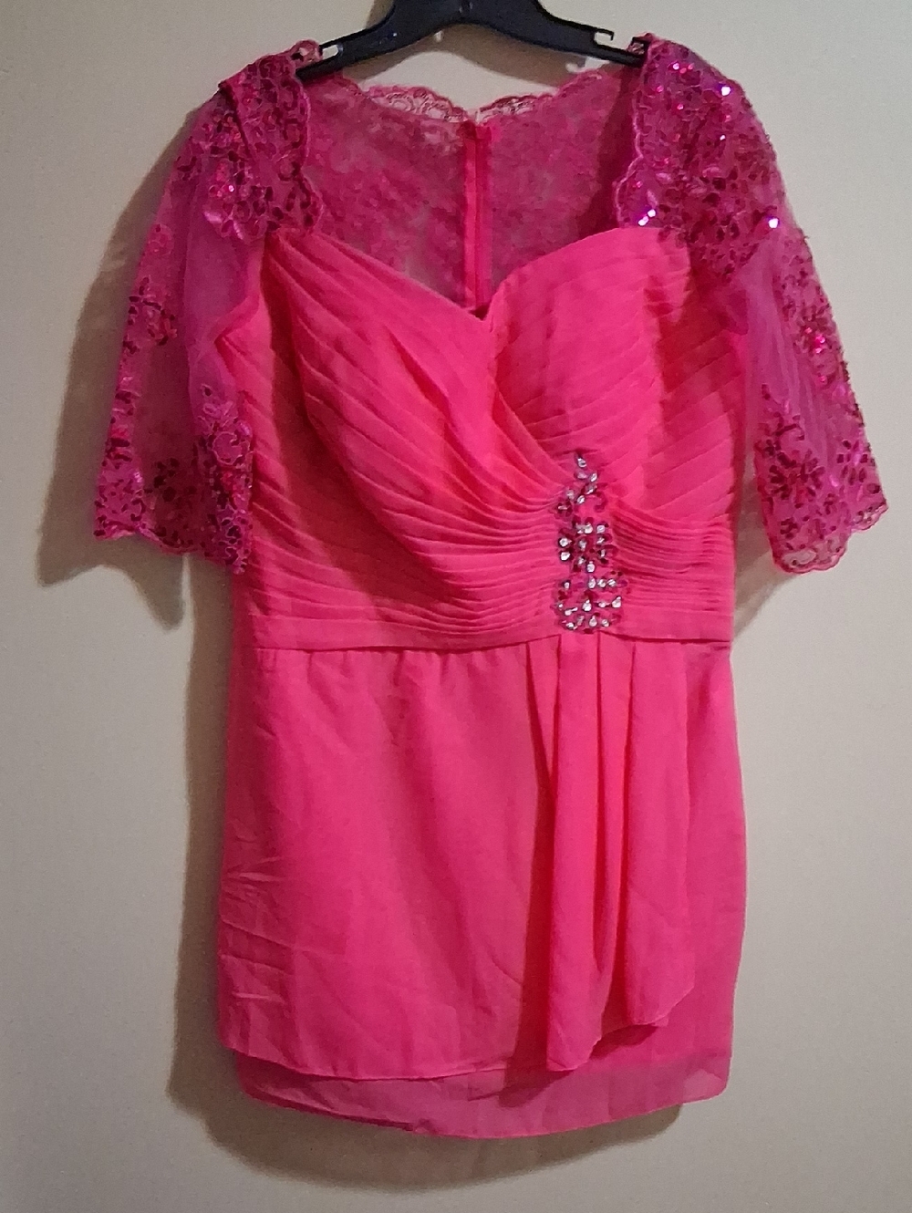 Pink Formal Dress & Cover-Up